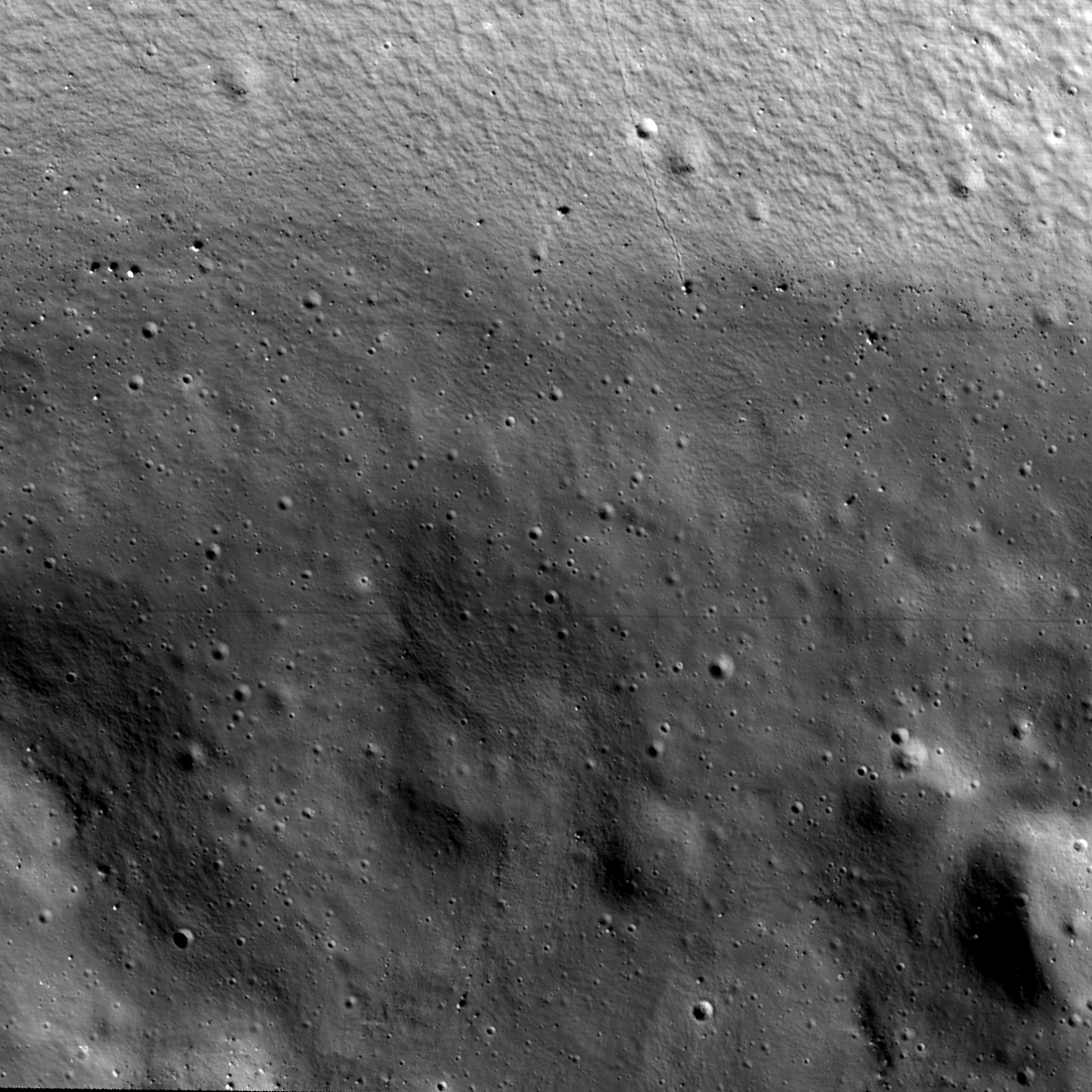 Shackleton crater floor seen at 1.85 m/pixel